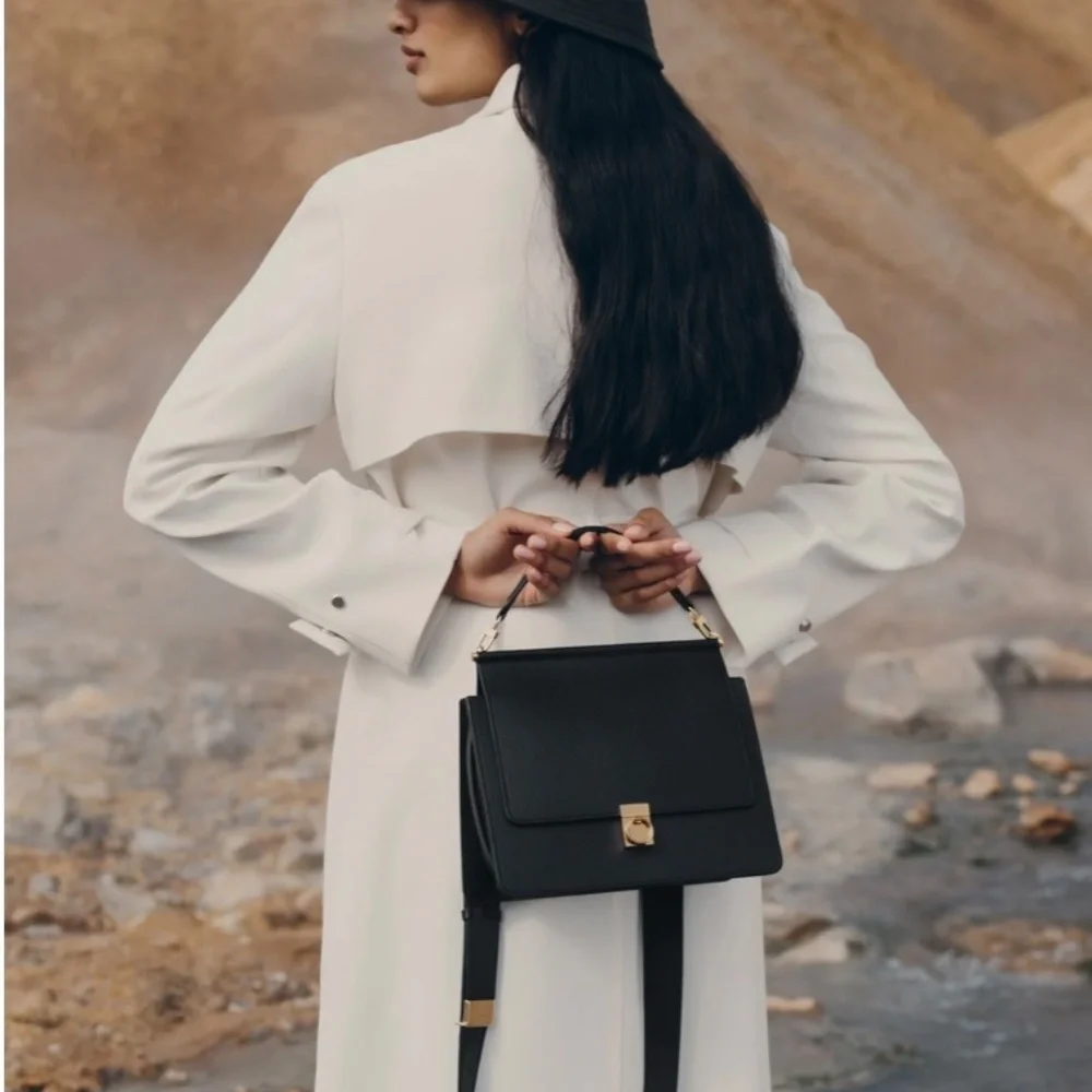 Polene Numero Sept Black bag brand new - Picture 2 of 3